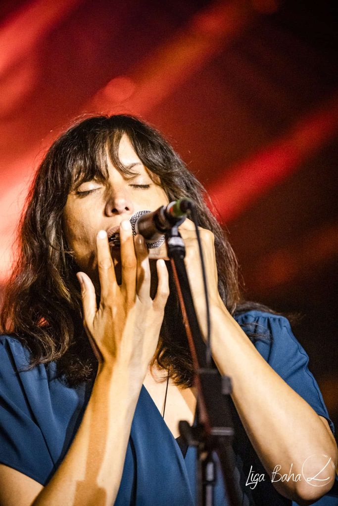 adele blanchin on jew's harp at the festival