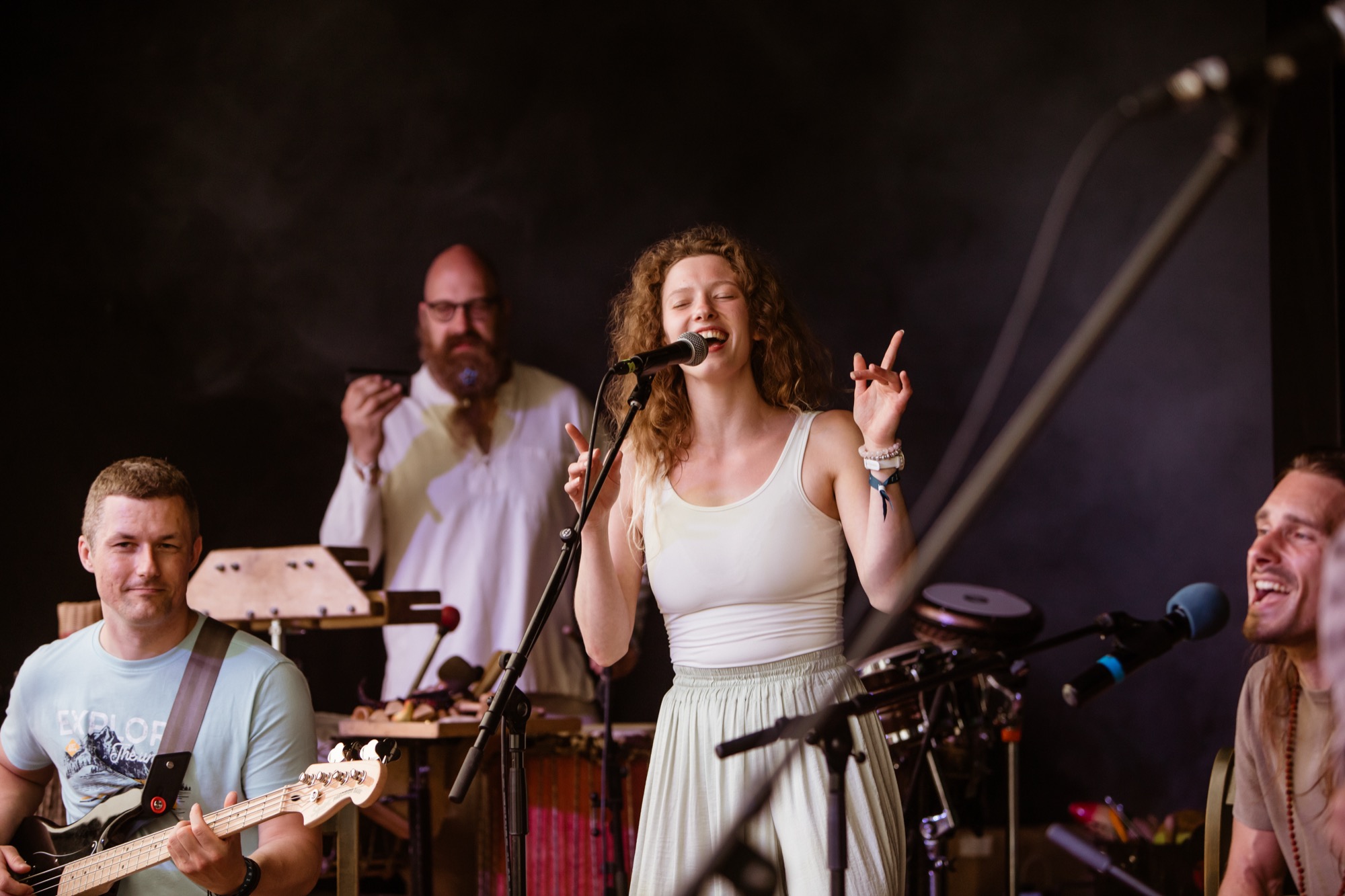 A soulful moment of live music at BŪTĪBA Festival 2026, as a singer pours her heart into the performance
