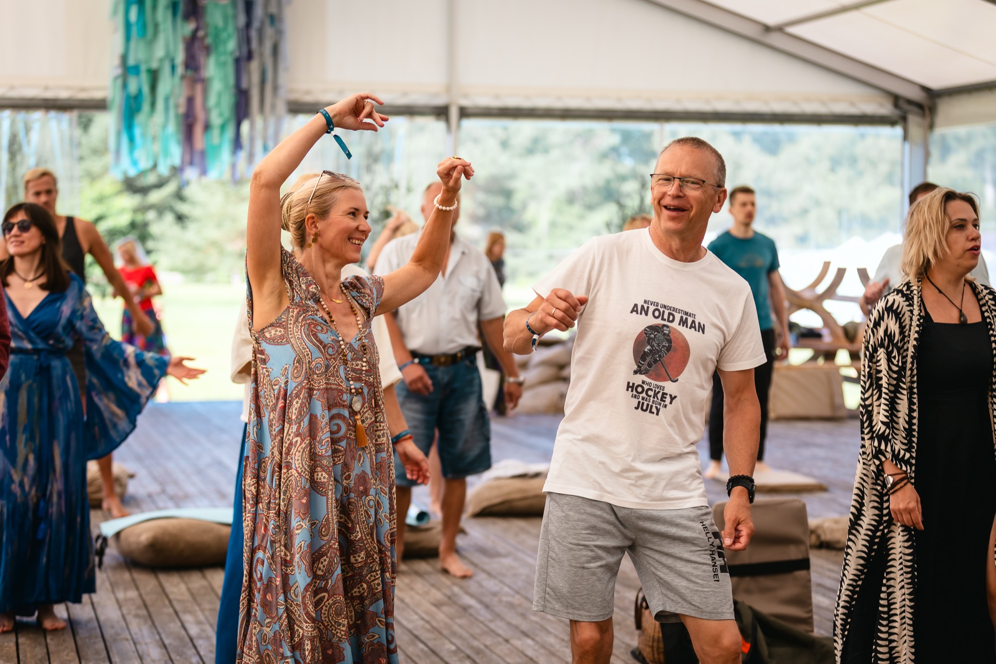 Festival participants dancing together at BUTIBA Festival 2026, enjoying live music, joyful movement and a warm sense of community