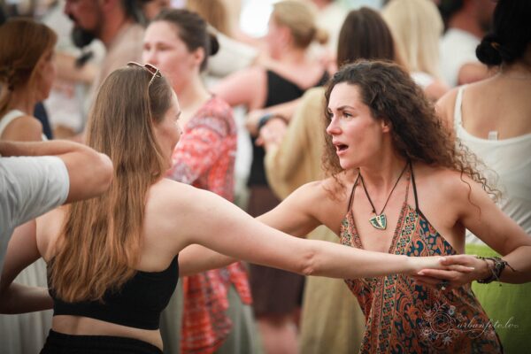 Participants engaging in a guided breathwork session at BŪTĪBA Festival 2026